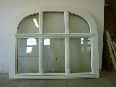 Nachbau Bogenfenster nach historischer Vorlage - Holzfenster Jugendstil-Villa Dresden