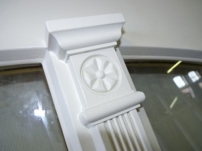 klassisches Zierkapitell - Holzfenster Jugendstil-Villa Dresden