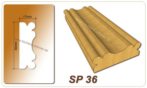 Schlagleistenprofil - SP 36 - Schlagleiste Holzfenster Tischlerei