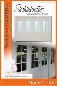 Schiebetür mit 4 Türflügel nach historischem Vorbild