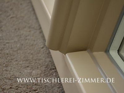 Ansicht - Wetterschenkel und Schlagleiste - Kreuzstockfenster