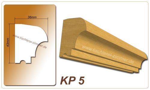 Kämpferprofil - KP 5 - Zierprofil aus Holz für Holzfenster - Tischlerei Zimmer