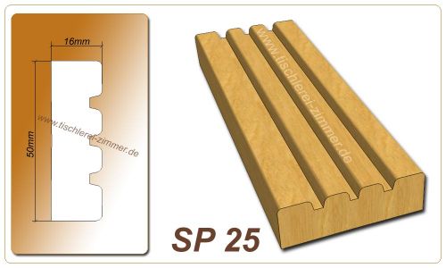 Schlagleistenprofil - SP 25 - Schlagleiste Holzfenster Tischlerei