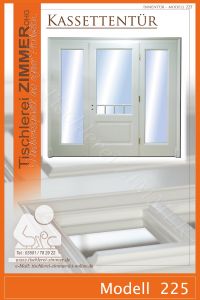 weiße Kassettentüren mit 2 Seitenteilen