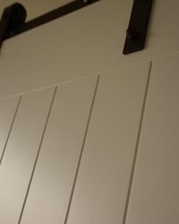 Schiebetür mit Rollen (retro)