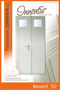 zweiflügelige Kassettentür mit Zierprofilen nach hist.Vorbild