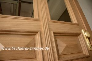 Haustür aus Eiche massiv - Pyramiden Füllung Kassettenfüllung