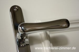 Haustür aus Eiche massiv - Türklinke innen