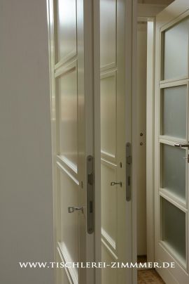 moderne Innentüren Stiltüren in Weiß mit Glas 20er Jahre Look