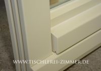 traditioneller Holzwetterschenkel am Fensterflügel