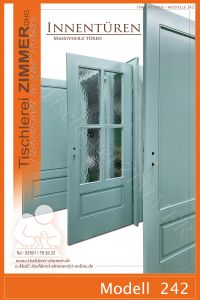 Innentüren in türkis aus Massivholz - Tischlerei Zimmer