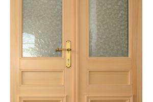 Haustür aus Fichte - Innenansicht (geölt)