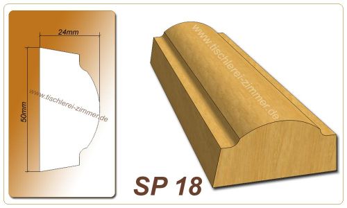 Schlagleistenprofil - SP 18 - Schlagleiste Holzfenster Tischlerei
